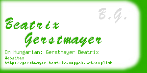 beatrix gerstmayer business card
